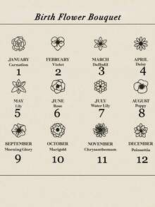 1 Pair Customized Birth Flower Stud Earrings, Stainless Steel Earrings, Personalized Gifts For Mother's Day, Fashion, Casual, Retro, Vintage, Simple, Unique, Girlfriend, Mom, Ideal Gift, Annual Gift, Daily Occasions, Party, Wedding - Gold - View 5