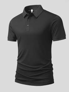 3 件男友风格男士夏季轻薄透气跑步健身休闲短袖 Polo 衫 T 恤套装 - 彩色 - 查看 4