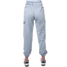 Jogger maternidad premamá embarazo embarazada mujer dama pantalón tipo jogger casual pretina ajustable cordón elástico bolsillos laterales tipo cargo pierna larga con resorte cómodo suave ligero cálido outfit deportivo casual diario hogar descanso ejercicio caminata uso diario moderno versátil holgado crecimiento pancita prenatal posparto primavera verano otoño invierno - Gris Claro - Ver 2