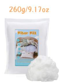 1 set de 80/130/260/500/900g de algodón de relleno, algodón de plumón súper , algodón de seda tejido comprimido al vacío, relleno de poliéster, adecuado para almohadas, cojines de tiro, relleno de muñecos de peluche