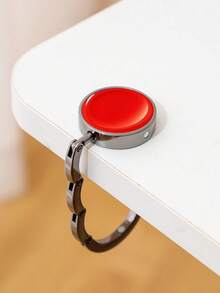 zhihaijunxiao1 1pc Plain Color Fashion Bag Hook, Foldable Hook Rack, Portable Key Rack, Desk Hook, Metal Travel Outdoor Storage Hanger - Multicolor - View 19