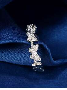 1pc Fashionable Butterfly Design Simple Ring, Unique Gift For Women