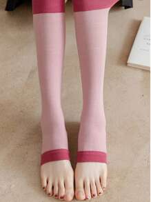 1 para ocieplaczy na nogi, skarpetki z odkrytymi palcami, skarpetki za kolano, skarpetki unisex łagodzące ucisk