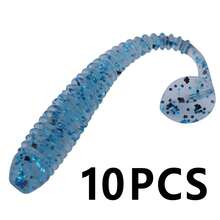 SOUGAYILANG 10/30/50pcs Artificial Soft Lure,5cm/1g Lifelike Worm Lure,Simulated Fish Tail Motion,Silicone Fishing Lures,For Freshwater And Saltwater,Bass Fishing Gear Tackle - Multicolor - View 20