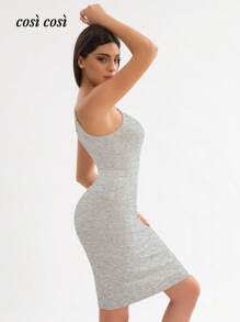 1 pezzo Abito midi da donna con spalline sottili, per primavera/estate, morbido, minimalista, maturo, elegante, con inserti in pizzo, adatto per vacanze