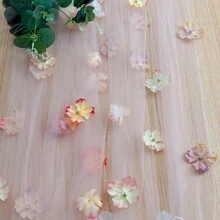 1pc Pleated Table Runner, Semi-Transparent Balinese Crepe Cloth Table Runner, Boho Chic Polyester Table Runner, Suitable For Wedding Table Decor, Bohemian Country Party, Bridal Shower Decoration