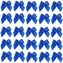50/100pcs Mini Satin Bow, Assorted Colors - Polyester Handmade No Feather Bows, DIY Crafts, Garment Accessories, And Elegant Gift Wrapping Decorations