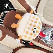 1pc Cute Dopamine Monster Car Tissue Box, Adorable Cartoon Back Seat Tissue Holder - one-size - View 4