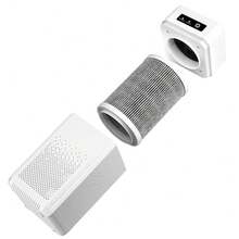 Home Kitchen Air Purifier With 3 Adjustable Modes, Night Light, Deodorization Function, Can Purify The Air In The Living Room, Bedroom, Kitchen, Office And Other Rooms, Summer Halloween Gift - White - View 6