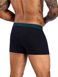 6pz algodón cortos de boxeo calzoncillos masculinos calzoncillos boxer masculinos cómodos pantalones cortos de boxeo masculino zapatillas calzoncillos blandos Casual - Multicolor - Ver 6