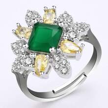 1 Set mit 5 Stücke)n luxuriöser Mode-Zirkonia Halskette, Ohrringe, Armband, Ring 4 Stücke Schmuckset für Frauen, Braut Hochzeits-Party Abendkleid Verlobungs Hochwertige Accessoires, Geschenk