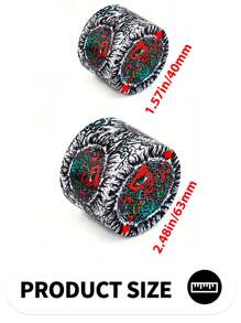 BROS 1 pieza Molinillo de diseño de dibujos animados - Triturador de metal multiuso con diámetro de 2.48"/1.57"(4/6.3cm) - Regalo de Halloween/Navidad para uso doméstico, herramienta de molienda fácil de usar, accesorios esenciales para el hogar