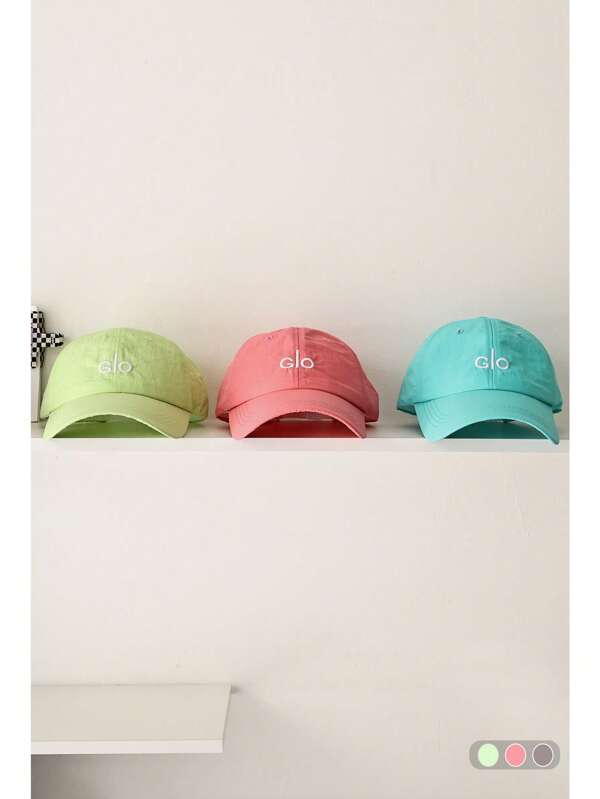 1 قطعة قبعة بيسبول ناعمة للنساء، مطرزة بحرف، قابلة للتهوية وسريعة الجفاف، قبعة حماية من الشمس متعددة الاستخدامات، ذات ألوان متباينة مزخرفة بالحروف، بطراز كاجوال كوليج، قبعة خفيفة الوزن واقية من الشمس للصيف والأنشطة الخارجية