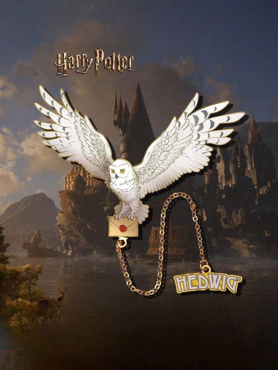 Harry Potter 哈利波特神奇动物海德薇金属书签 - 防水锌合金，是送给老师、同学和朋友的完美生日礼物、复活节礼物、毕业装饰、学校用品、返校礼物 - 查看 1