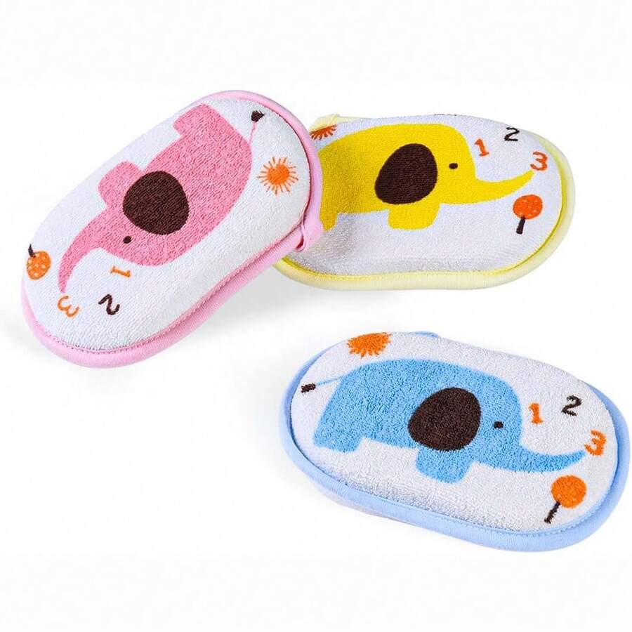 1/2/3 Pieceswashcloth - Cute Plush Children's Bath Sponge - Soft ...