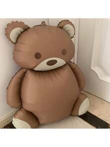 1/2/4/12 quả bóng bay hình gấu bông màu cà phê, kích thước 35 inch, làm bằng giấy bạc, thích hợp để trang trí tiệc. - Gấu nâu - Xem 2