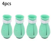 4 protectores de garras de gato de silicona antiarañazos, 3 opciones de color, evitan arañar, morder, bañar, medicar, recortar uñas, herramientas de aseo para mascotas - Multicolor - Ver 11