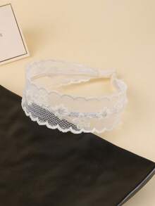 1 Set Lace Embroidery Flower Headband, Simple & Practical Multifunctional,Hairband,Hair Hoop,Hair Accessories Headbands - Multicolor - View 7