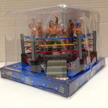 Wrestling Arena Model Playset - Muscular Gladiator Action Figure Toys, Roleplay Playset