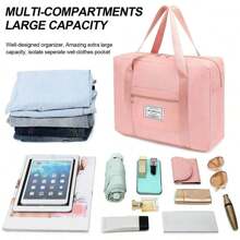 Foldable Duffel Bag, Women's Tote Bag, Expandable Gym Bag, Sports Tote Bag, Weekend Travel Duffel Bag, Large Capacity Lightweight Overnight Bag, Trolley Luggage, Bedroom Storage Bag, Clothing Travel Storage Bag