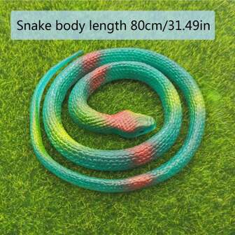1pc, Soft Rubber Simulation Snake Toy Tricky Toys For Boys And Girls Toys Gifts