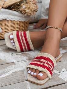 Fashionable Fruit Style Jelly Sandals, Slip-Resistant Soft PVC Beach Sandals For Women