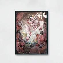 1pc/3PCS Wall Arts Posters Modern Classic Popular Roguelike Game "Isaac's Union" Poster Print Canvas Painting Wall Art Pictures Home Modern Game Room Decoration, Frameless/Framed ,Wall Art With Frame