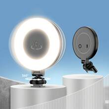 3 Color Options, Beauty Selfie Fill Light, All-In-One Convenient, Minimalist & Versatile, 360° Rotatable, Compatible With Wide Range (Supports L, Q, C Selfie Sticks, 1/4" Screw, Cold Shoe, Camera, Magic Arm), Multi-Port Applicable, Uniform Soft Lighting, Pocket-Sized & Portable, Multi-Level Adjustable Fill Light, Perfect For Photography, Video Calling And Video Conference, Mini Portable Fill Light - Multicolor - View 9