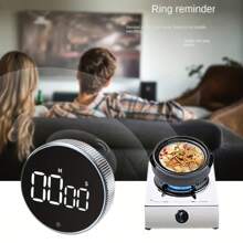 SOKANY Multi-Function Round Timer, Positive Countdown Timer. Battery-Powered (3 No. 7 Batteries), LED Large Screen Design, Timing Function, Adjustable 3-Speed Mute Mode, Front And Back Rotation, With Magnetic Attraction, Easy To Place In Multiple Places, One Machine For Multiple Purposes, Small And Convenient. Suitable For Different Scenarios – Cooking, Baking, Classroom, Learning And Sports.