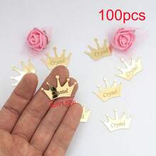 Adesivi personalizzati a specchio in acrilico a forma di corona - oro o argento - bomboniere per matrimoni, etichette per matrimoni in acrilico specchiato personalizzato con nastri, possono essere incise con nomi o loghi, etichette per fidanzamenti, stile royal - Etichetta della corona - Visualizzare 12