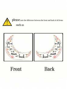 1 件母亲节亚克力月亮装饰，创意月亮亚克力桌面装饰“妈妈，我爱你就像遥远的月亮”，花卉设计，母亲节礼物，家居装饰，架子装饰，桌面装饰 - 粉色 - 查看 7