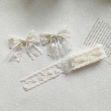 2 Sizes Multicolor Lace Embroidery Ribbon Trims, Bridal Wedding Decoration Bow Gift Wrapping Sewing Applique Edging, 4cm Wide