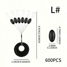 100set/600pcs Fishing Line Stopper Bean Fishing Line Connector