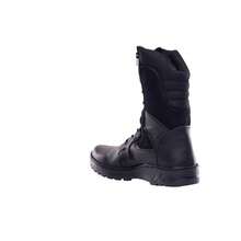 Bota Botín Para Hombre Y Mujer Unisex Alta Táctica Militar Vigilante Policía Guardia Seguridad Para Exteriores Cremallera Cierre Lateral Suela Antiderrapante Antideslizantes Transpirables  Tallas 23 a la 30 - Negro - Ver 5