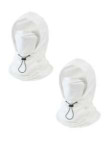 1pc Lightweight & Breathable Ice Silk Face Mask Neck Gaiter Summer Sun Protection Hat, Suitable For Outdoor Activities, Travel, Hiking, Cycling Ski Masks