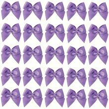 50/100pcs Mini Satin Bow, Assorted Colors - Polyester Handmade No Feather Bows, DIY Crafts, Garment Accessories, And Elegant Gift Wrapping Decorations