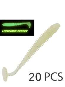 SOUGAYILANG Fishing 10pcs/20pcs/40pcs Fishing Lure Kit,8 Colors Soft Fishing Lures 7.5cm 2g,With Luminous Effect,Ideal For Bass Trout Carp In Freshwater & Saltwater - Multicolor - View 21