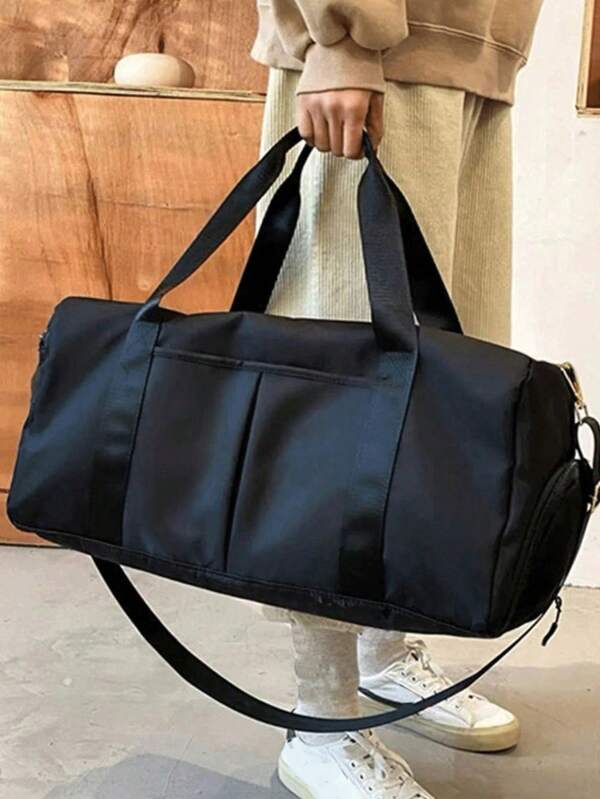 Bolsa de viaje para vacaciones nocturnas, bolsa de viaje de gran capacidad impermeable para gimnasio, separación de seco y húmedo, bolsa de mano de fin de semana, bolsa multiusos portátil para el hombro para negocios, vacaciones, exteriores, esquí, ocio, bolsa de viaje para fitness, bolsa de fin de semana, bolso, bolsa deportiva, útiles escolares, regreso a la escuela
