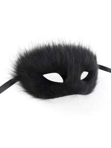 Plush Semi-Cover Seductive Fox Masquerade Mask