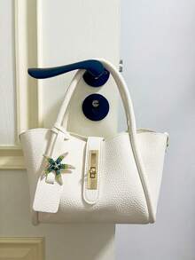 1pc Rhinestone Inlaid Starfish Design Alloy Badge, Fashion Accessory Versatile For Shoulder Bags, Totes, Hats, Clothes For Men, Women, Students, Daily Wear, Dates, Holidays, Travels. Suitable For Gifts To Friends, Family, Girlfriend/Boyfriend, Mom, Children - Green - View 2