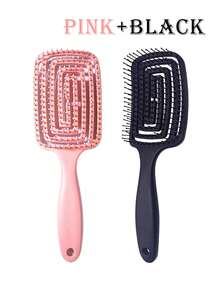 2支/1支纯色柔性按摩发梳，镂空设计，男女通用，多功能梳子，干湿两用，适合所有发质，母亲节礼物、朋友礼物、男女朋友礼物、家庭礼物、教师礼物、同事礼物、圣诞礼物、发梳、梳子、美发工具、美发产品及配件，适用于理发店、美容院、返校季、美发配件、发梳、梳子、解结梳、美发工具、护发、卷发梳、理发师、发型、美发、发梳、背梳、造型梳、卷发梳、边缘梳、发梳、梳子、发梳套装、梳子、卷发梳、解结梳、女士发梳、头发、旅行、美发产品、美发工具、美发用品、理发师、理发师配件、理发店、美发设备 - 彩色 - 查看 13