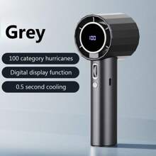 100-Speed Adjustable Small Fan With 1800mAh Battery, High-Speed Outdoor Portable Desk Mini Handheld Fan
