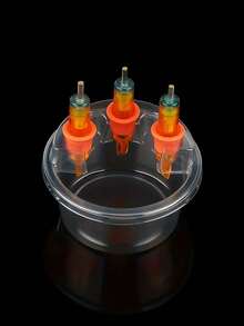 20个防漏纹身墨水清洗杯 - 透明塑料材质，易于混合稀释，适用于Tip-Top墨水盒清洁 - 专业级，无需电池