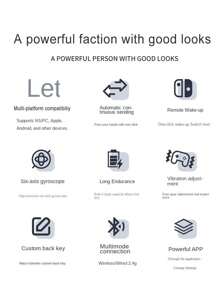 AOLION Aolion Wireless Hal Effect Controller Joystick For Switch 2/1 Dubbele Vibratie Pro Gamepad For NS/PC/IOS/Android/Steam