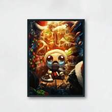1pc/3PCS Wall Arts Posters Modern Classic Popular Roguelike Game "Isaac's Union" Poster Print Canvas Painting Wall Art Pictures Home Modern Game Room Decoration, Frameless/Framed ,Wall Art With Frame