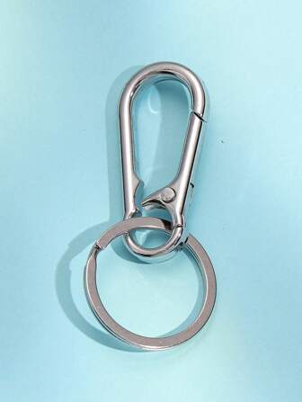 1pc Unisex Silver-Colored Hoop Keychain For Backpack Decoration Car Accessories Bag Charm School Cute Goth Y2k