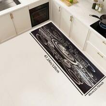 1 Stück Kaffee Muster Willkommens Fußmatte, Vintage Heim Dekoration, TPR-Rückseite Kunstwoll Matte, geeignet für Kaffee Shop Eingang, Veranda, Innenbereich - Weich, Strapazierfähig, waschbarer Bodenbelag für Wohnzimmer, Bad, Schlafzimmer, Spielzimmer, Waschküche, Dorm, Küche Dekoration