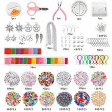 Kit 4655 Pieces Beads For Making Jewelry And Bracelets - Nhiều màu - Xem 9