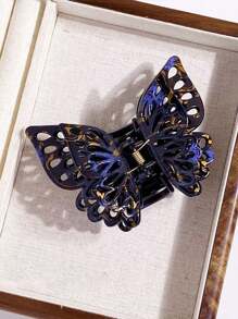 1pc (Random Style) 3-Layer Butterfly Hair Clip, Exquisite Ditsy Floral Butterfly Hair Clip, Elegant Hair Accessory Summer