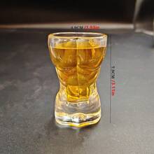 1 件时尚比基尼和胸罩形玻璃酒杯 - 适合派对、婚礼和酒吧配饰创意自主 DIY 彩色伏特加胸杯